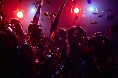 teens dancing in club